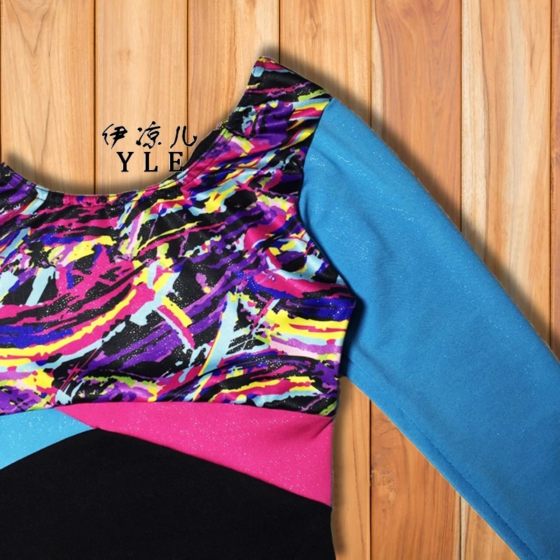 Детское танцевальное платье без рукавов балетное гимнастические костюмы для