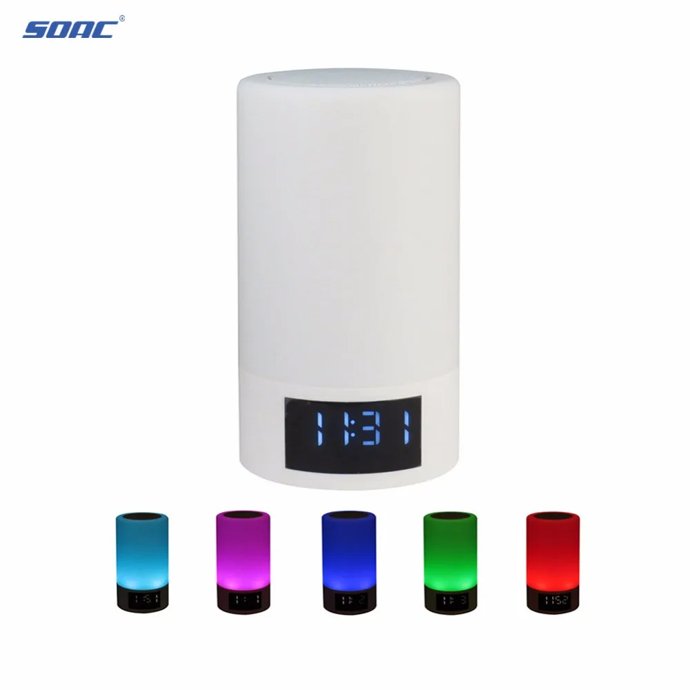 Интеллектуальный Настроение лампы Bluetooth Динамик спальни дома FM радио