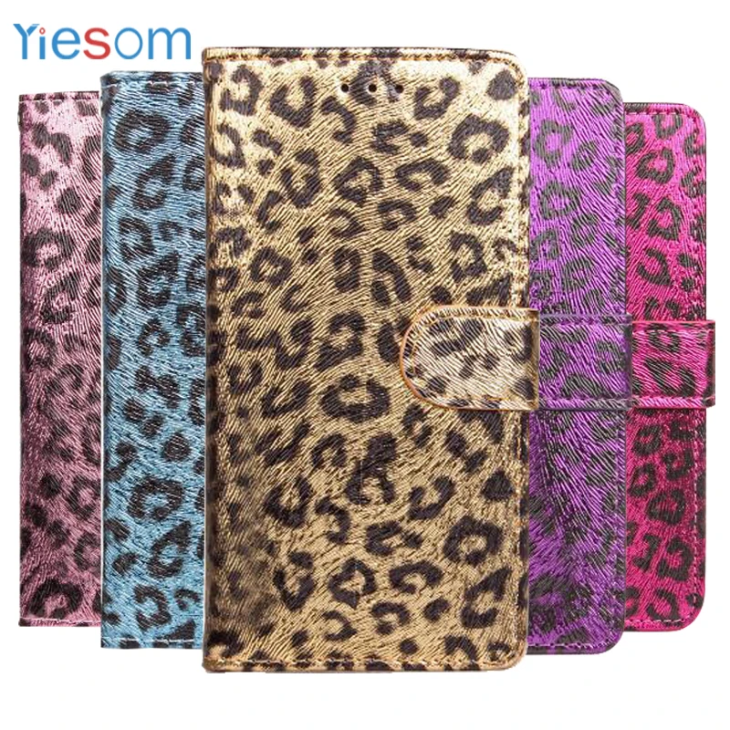 Кожаный чехол для телефона с леопардовым принтом Samsung Galaxy S8 Plus бумажник