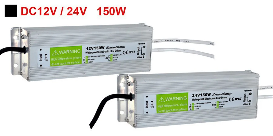 Водонепроницаемый светодиодный драйвер IP67 AC/DC 220 В до 12 в источник питания, переключатель трансформатора, алюминиевый 10 Вт 20 Вт 30 Вт для светодиодных лент