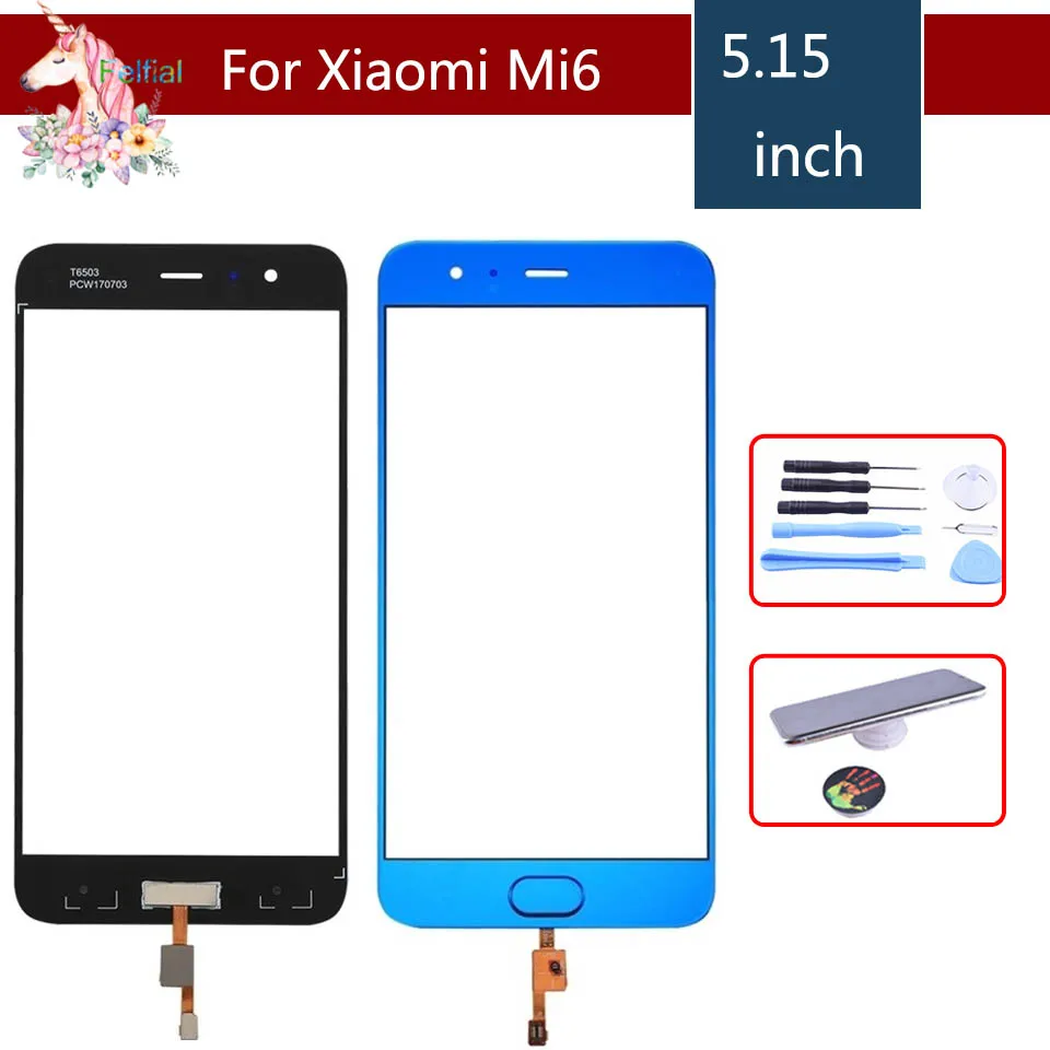 Сенсорный экран для Xiaomi 6 Mi6 Mi M6 сенсорный дигитайзер сенсорная панель сенсор