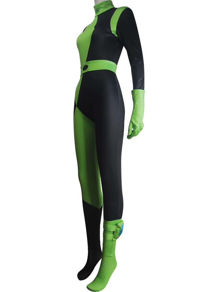 Женский костюм Ким гем супер злодей на Хэллоуин зентай Рождественский подарок