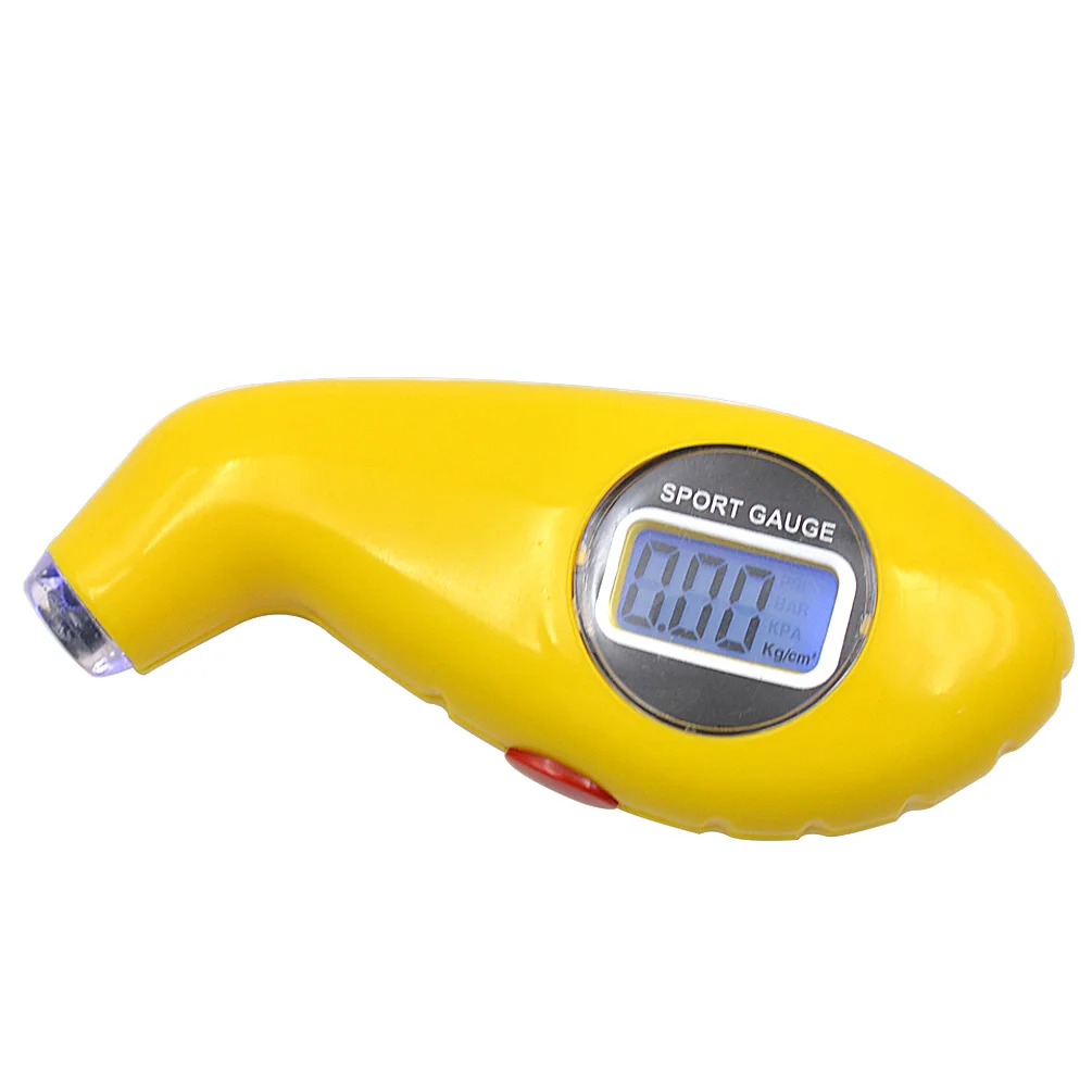 Diagnostic Tools Yellow Tire Pressure Gauge Digital LCD Meter Manometer Barometers For Auto Car Motorcycle Wheel Air Tester | Автомобили и