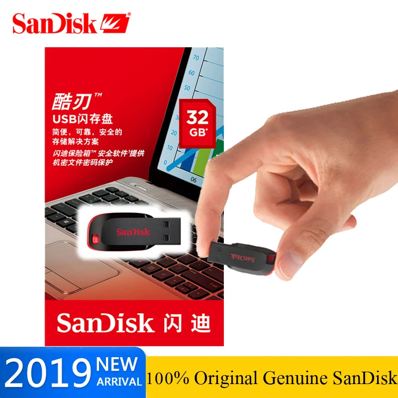 USB флеш накопитель SanDisk 32 ГБ 16 8 128 64 ГБ|USB флэш-накопители| |