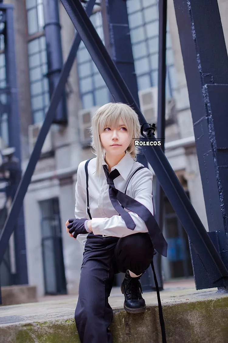 ROLECOS аниме Bungou бродячие собаки Косплей Униформа Atsushi Nakajima одежда для аниме косплея Bungo бродячие собаки косплей костюмы