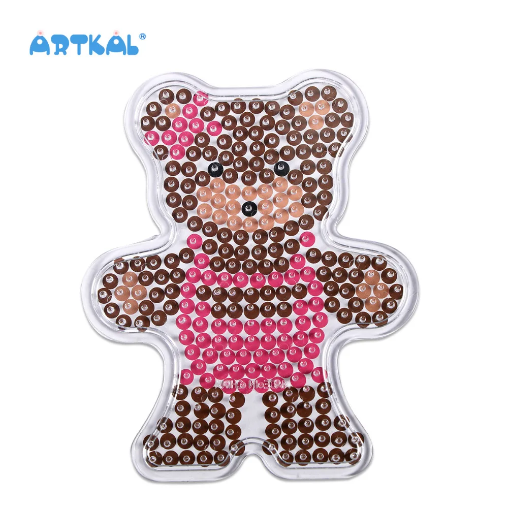 Бесплатная доставка узоры медвежьих пегбордов SP07 для бусин 5 мм hama бусины perler