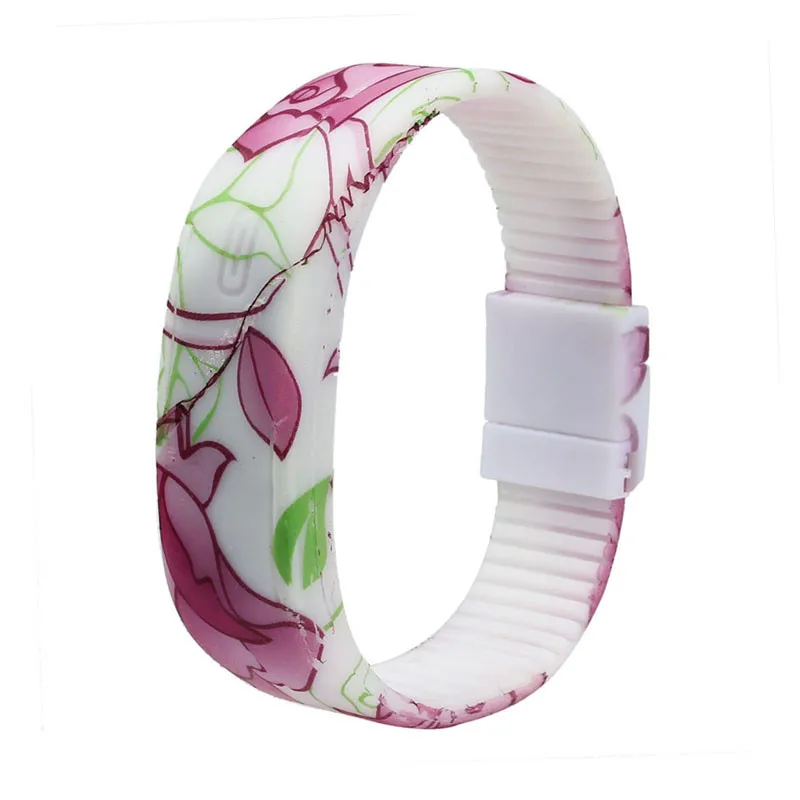 Women Men Girl Clock Ultra Thin Sports Silicone Digital LED Bracelet Wrist Watch Running Ladies WristwatchesF3 | Наручные часы