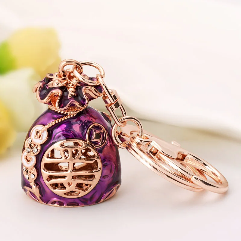 Креативный брелок сплав горный хрусталь Женский кошелек сумочка с брелоком