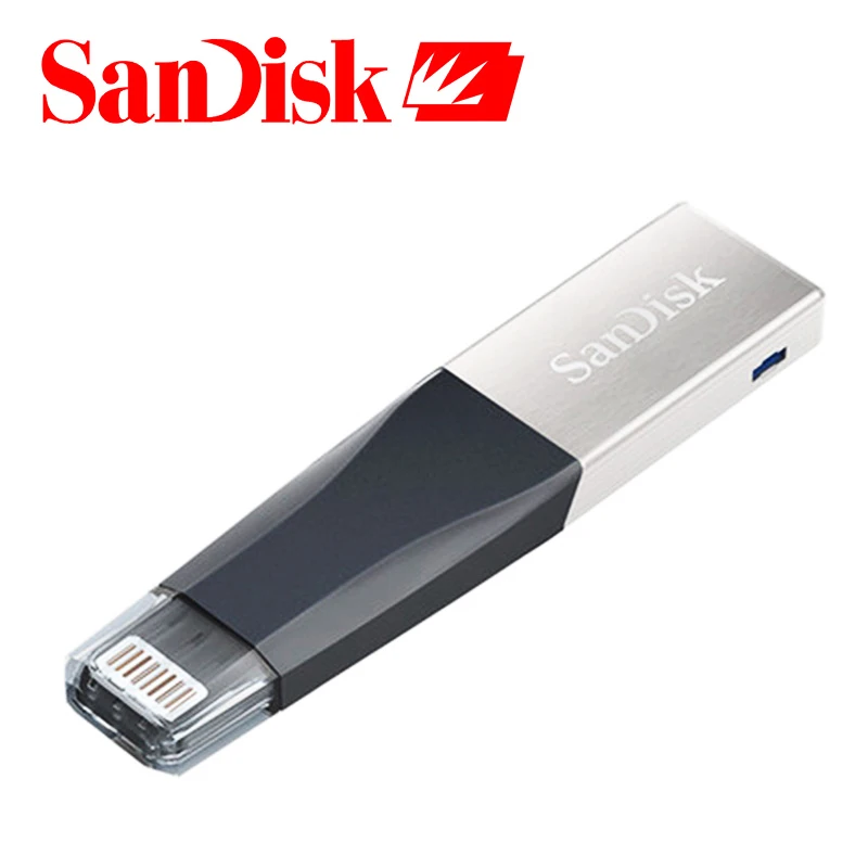 Sandisk OTG USB флеш накопитель 16 ГБ 32 64 128 3 0 флэш диск для iPhone iPad iPod красный синий черный