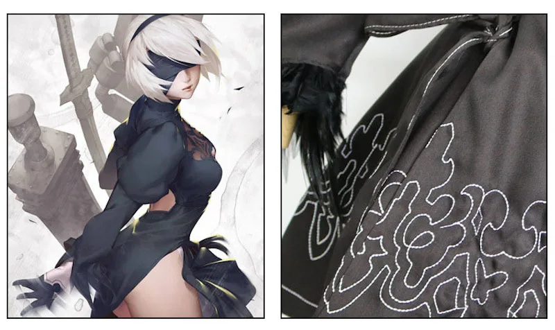 Nier Automata jorha 2B сексуальный наряд игровой костюм Nier Automata Хэллоуин Косплей Костюм для женщин ролевые игры костюмы для девочек вечернее платье