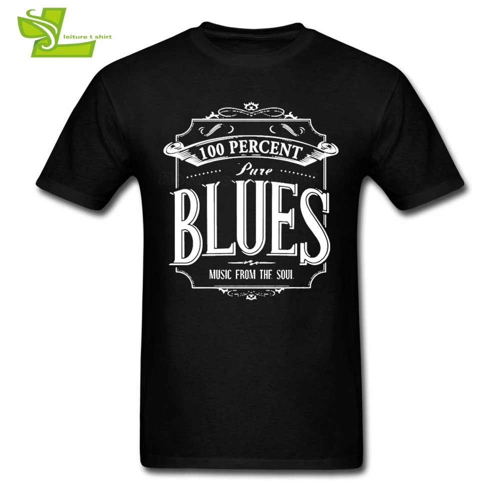 100 процентного натурального Blues футболка для взрослых Новое поступление