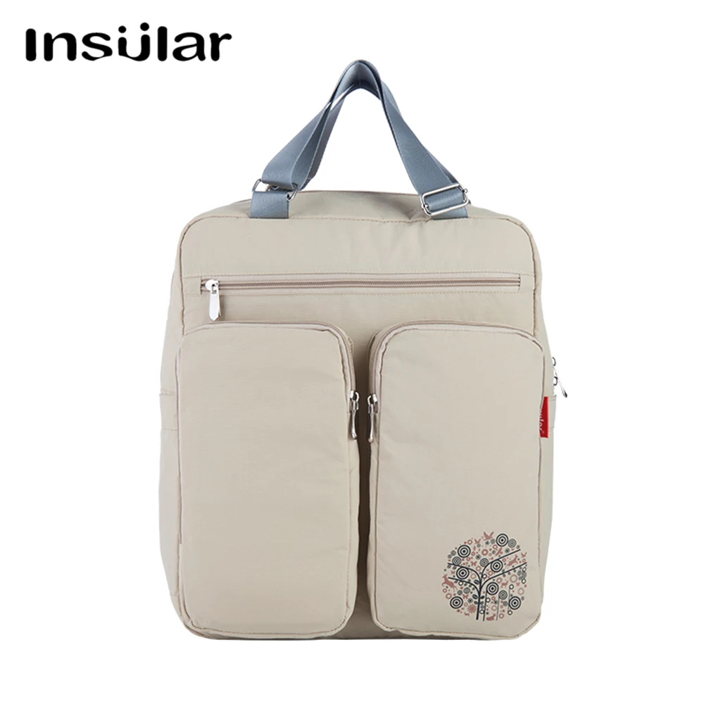 Сумка-тоут из хлопка для мам вместительная сухая и влажная сумка детских