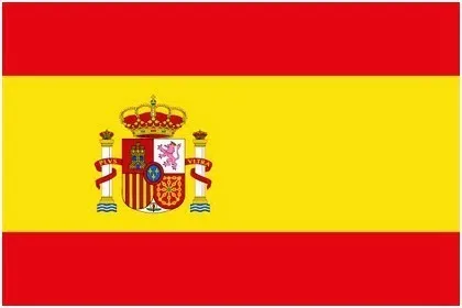 Spain 100 шт./лот, ручные национальные флаги, 14x21 см, флаг России, США, Великобритании, Франции, Нидерландов, Испании, Израиля, ЕС, флаг, баннер с пластиковым флагштоком - Цвет: Spain