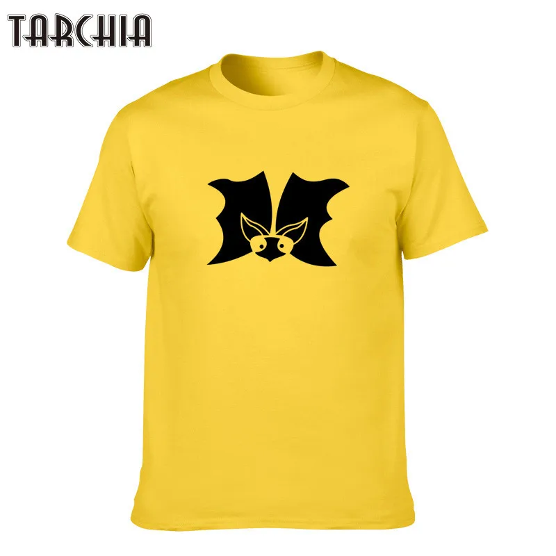 Футболка TARCHIA мужская с круглым вырезом Модная приталенная рубашка принтом