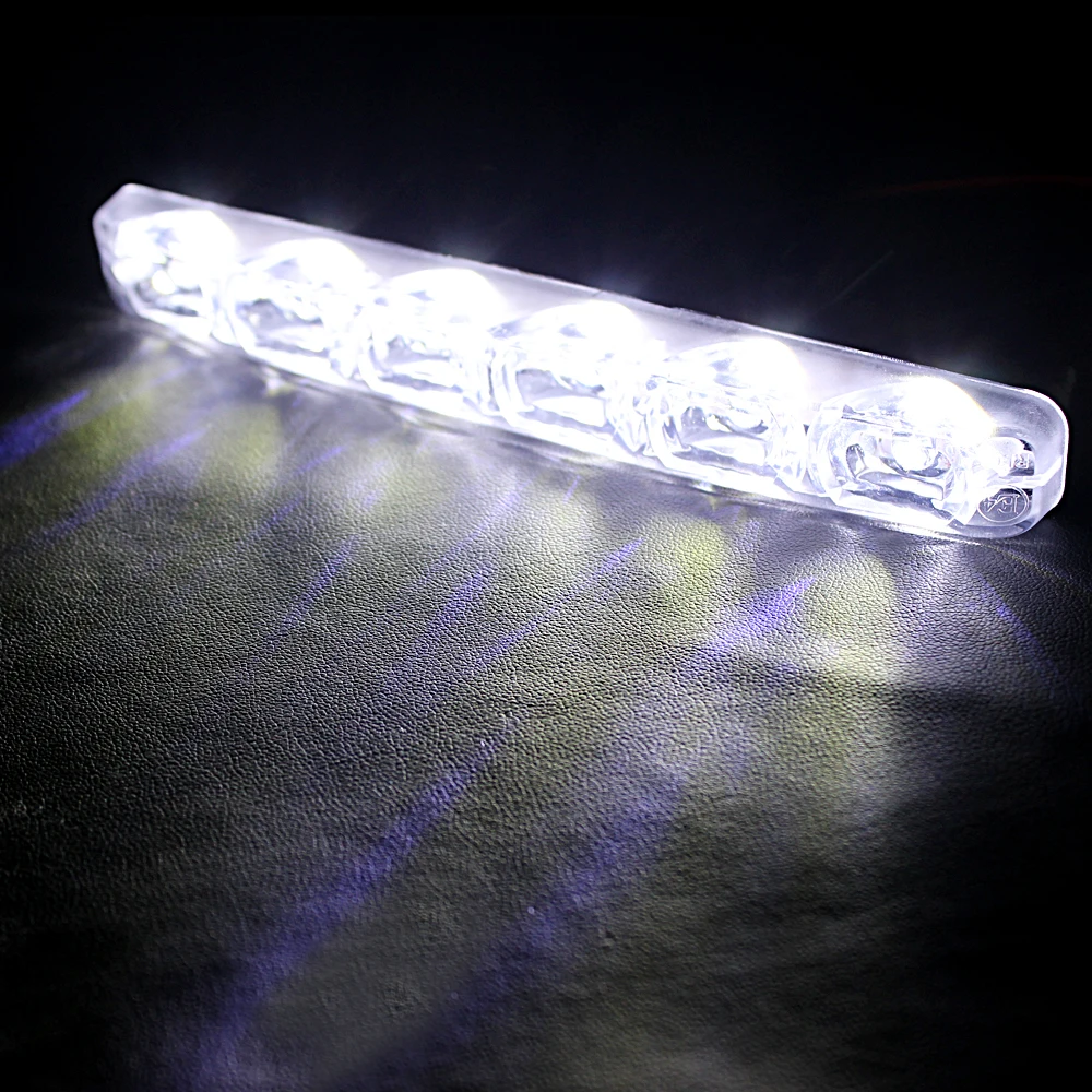 

FORAUTO 2pcs LED DRL Car Daytime Running Light Super Bright Car Styling Waterproof DC 12V Auto Daylight Fog Lamp Car Lights