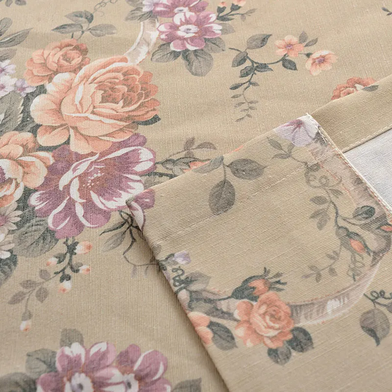 Кафе Кухня интерьера дома Винтажный стиль шторы для гостиной коричневый