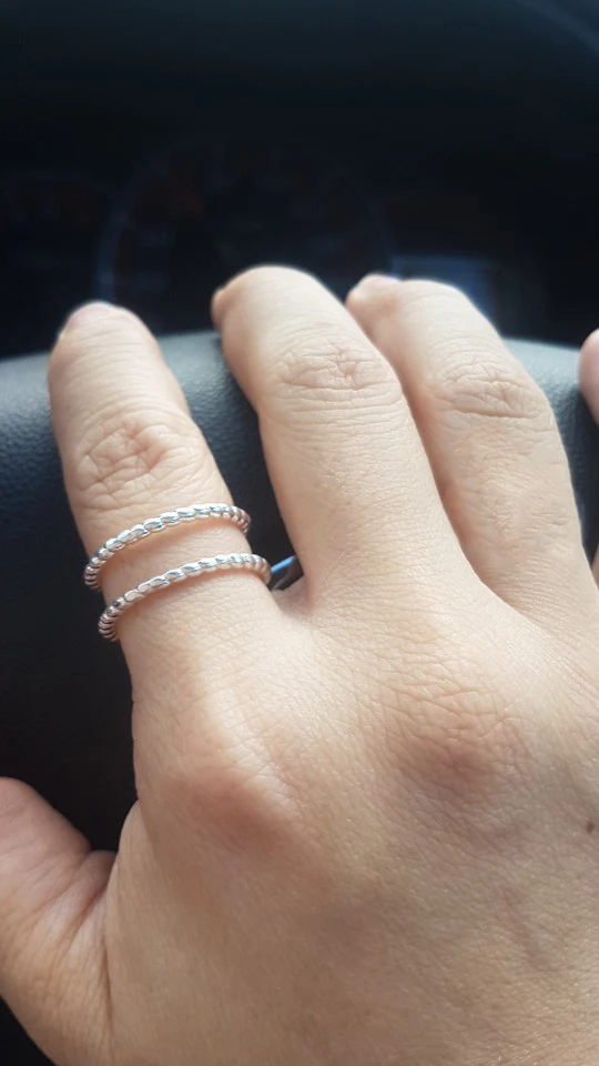 WalerV Новинка для женщин на заказ простое двойное Открытое кольцо