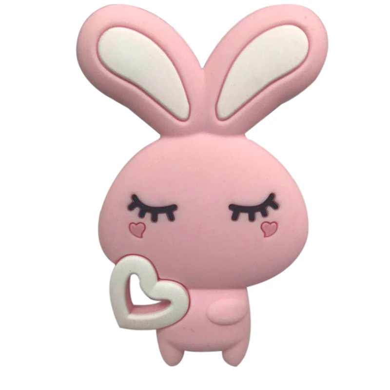 Безопасные Мультяшные Детские зубные кольца без бисфенола А с милым рисунком