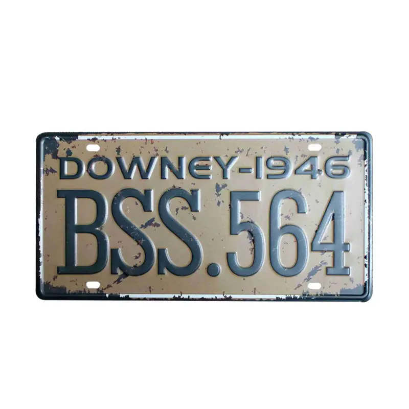 

USA NEW YORK 125 Metal Tin Signs Car Number License Retro Home Decor For Bar Cafe Garage Wall Painting Plate Pictures 30x15cm
