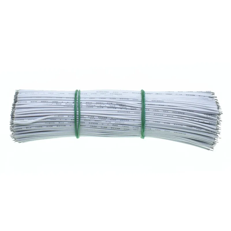 100 шт./лот оловянные перемычки макетная плата PCB припой кабель 24AWG 20 см Fly Jumper Wire Cable