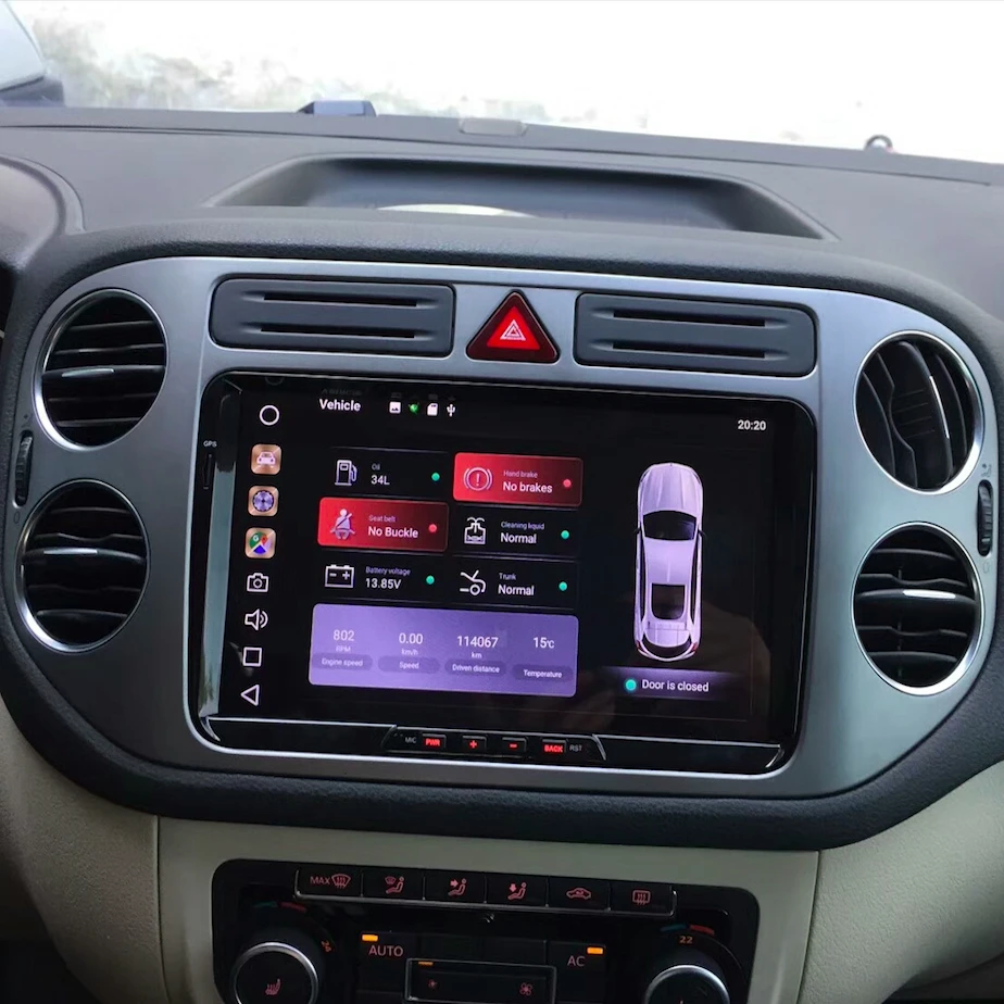 Автомобиль 2 Din Android 8,0 gps для Volkswagen Tiguan 2008- авто навигации головное устройство мультимедиа 4 Гб+ 32 ГБ PX5 8-ядерный