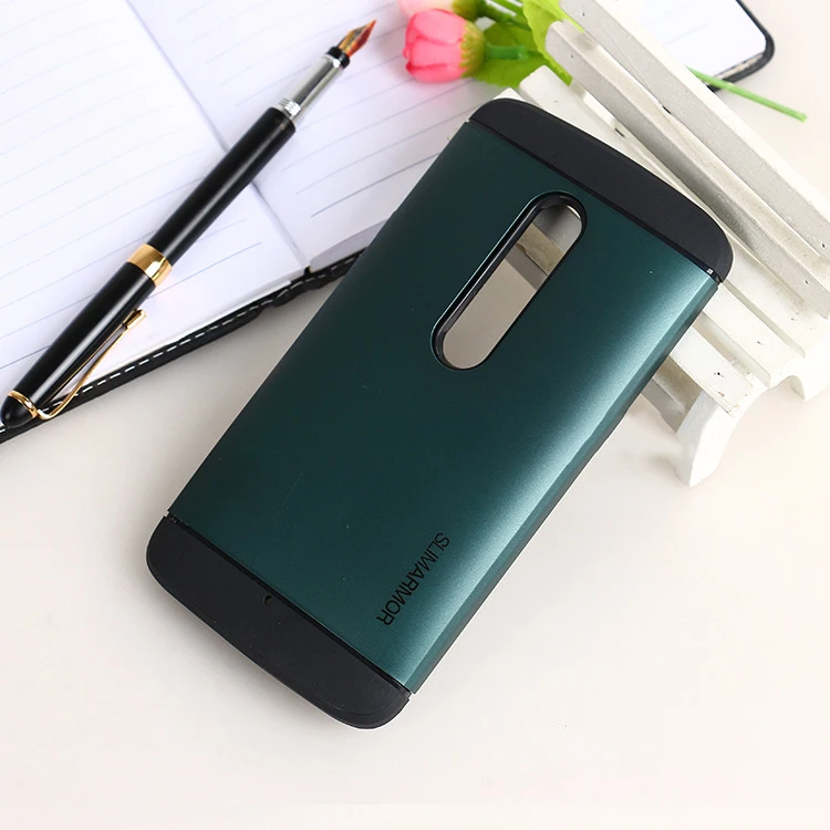 Двухслойный противоударный тонкий защитный чехол для Moto x play XT1561 XT1560 5," защитный силиконовый чехол для мобильного телефона+ 1 подарочная пленка - Цвет: Blackish green