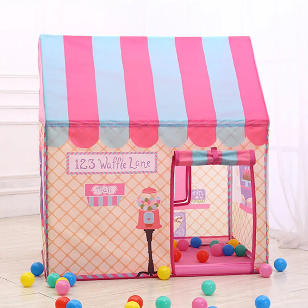 WJ3557A Портативная детская палатка, игрушки из мультфильма, типи, сухой бассейн, вигвам, складная палатка для детей, мяч, бассейн, принцесса, детский домик, Игровая палатка - Цвет: WJ3557A