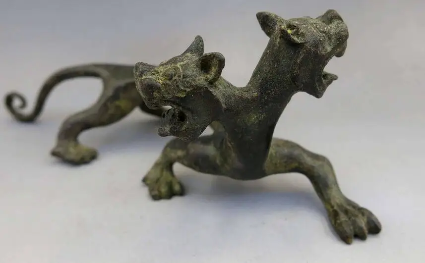 Китайская Бронзовая медная резная статуя дракона | Дом и сад