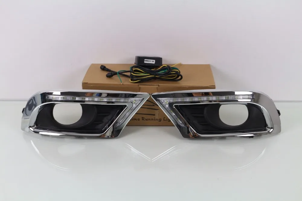 

Qirun led drl daytime running light + moving yellow turn signal for Toyota Camry 2009-2011 with wireless control