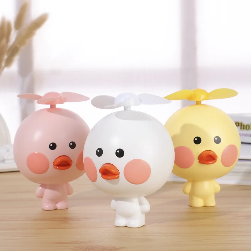 Милый мини вентилятор с изображением утки портативный героев мультфильмов