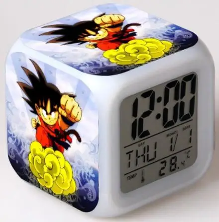 Цифровой 3D будильник Seven Dragon Ball светодиодный Будильник с одним лицом подарок на