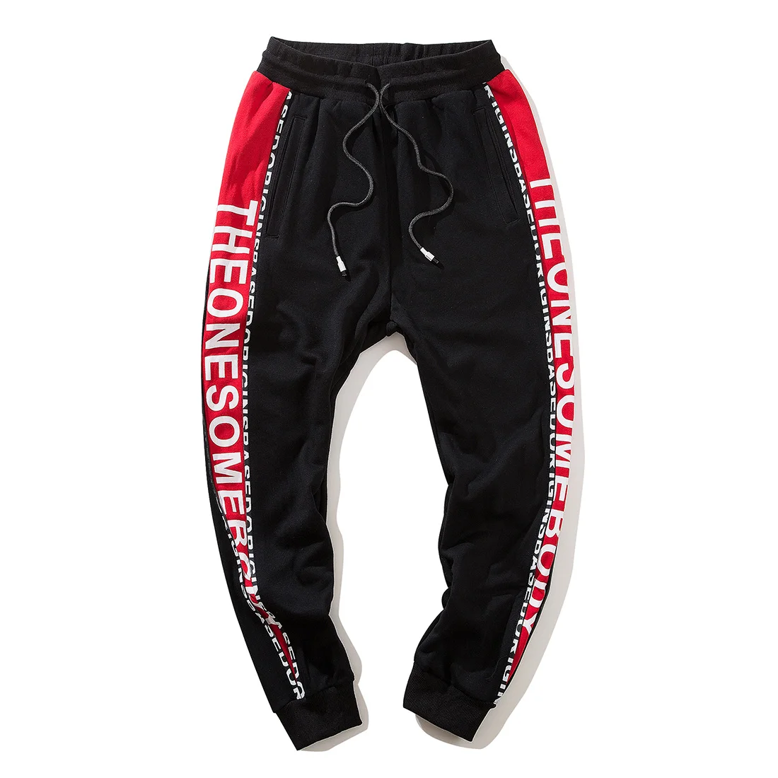 Aelfric брюки в стиле хип-хоп с боковой молнией дизайн уличная мода женские принтом
