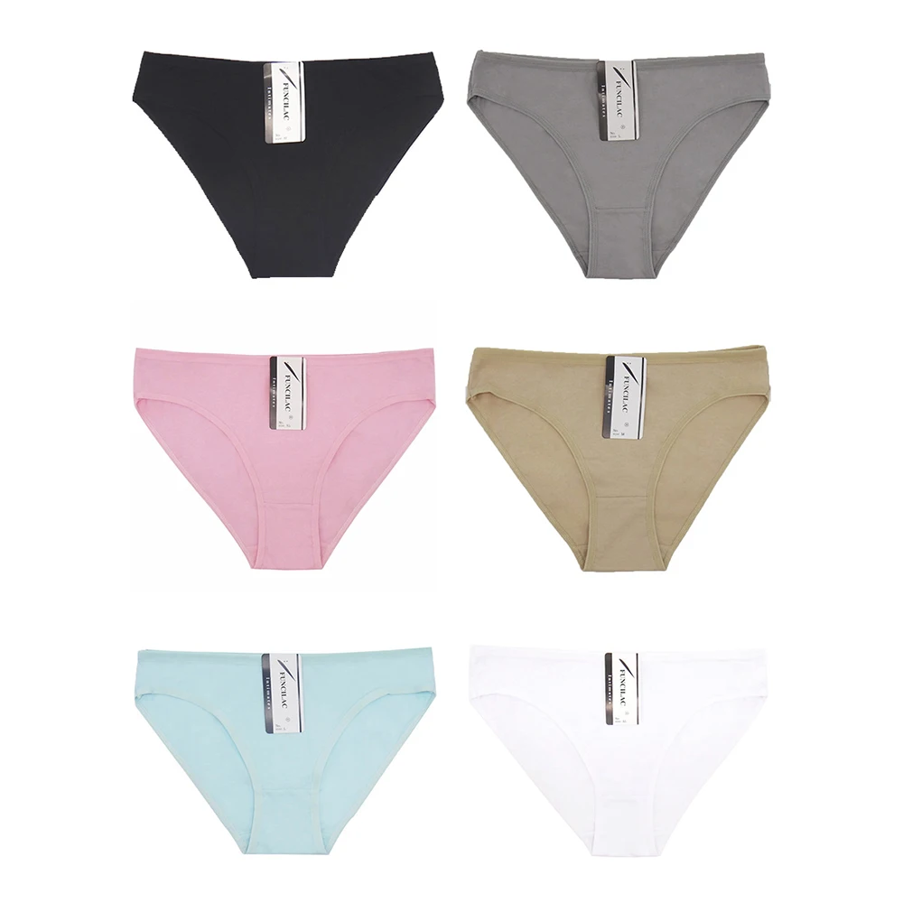 Сексуальное женское нижнее белье FUNCILAC 5 шт./компл. женские хлопковые трусики