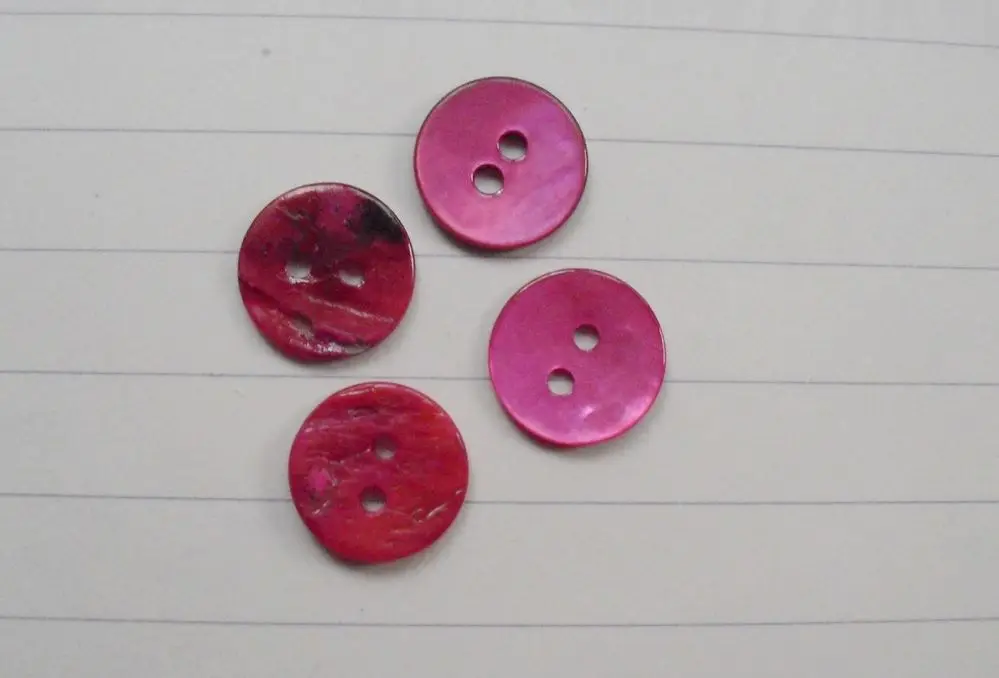 Бесплатная доставка 11 мм розовая перламутровая пуговица швейные пуговицы для