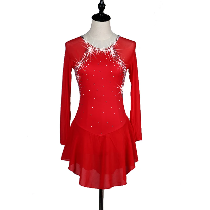 Платья для фигурного катания женское платье на коньках Королевский синий