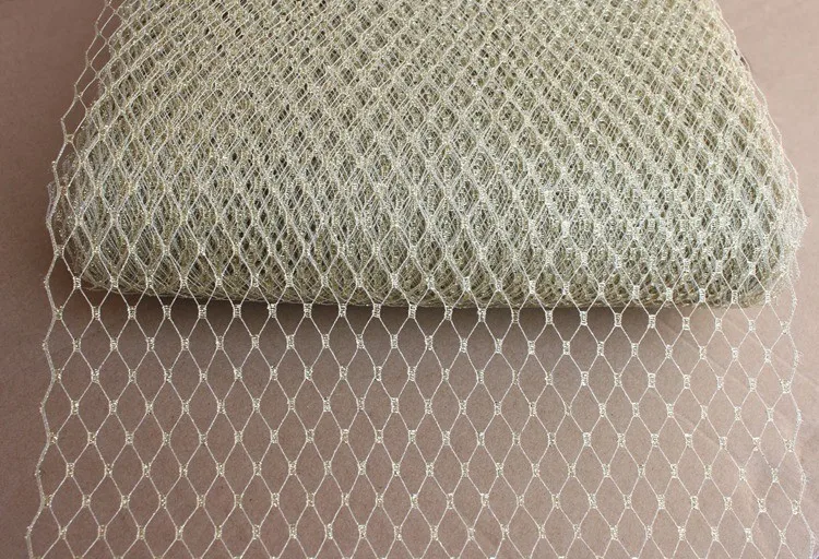 10 ярдов/партия Вуалетка для шляпы 9 дюймов (22 см)|silver metallic|fabric silverfabric for |