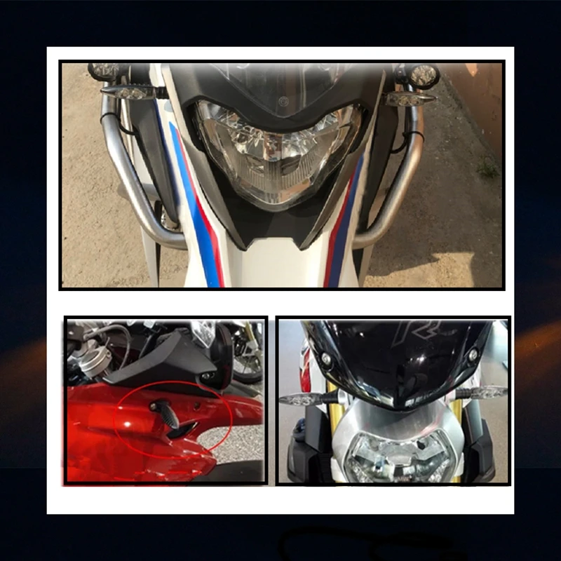 4 шт. 12 в желтый передний задний светодиодный индикатор поворота для BMW S1000RR R1200GS HP4