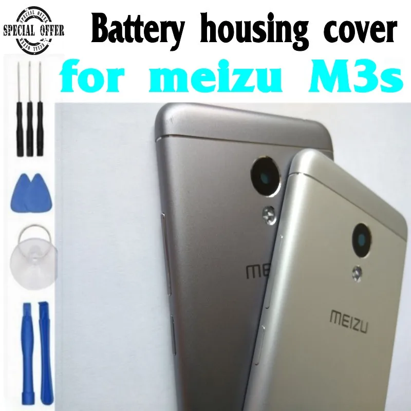 Оригинальный аккумулятор чехол для Meizu M3s замена корпуса телефона из металла с