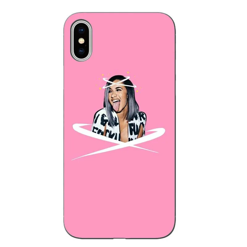 Модные мягкие ТПУ чехлы Nova Cardi B с язычком чехол для телефона iPhone 5 11 11PRO MAX SE 6 6S Plus 7