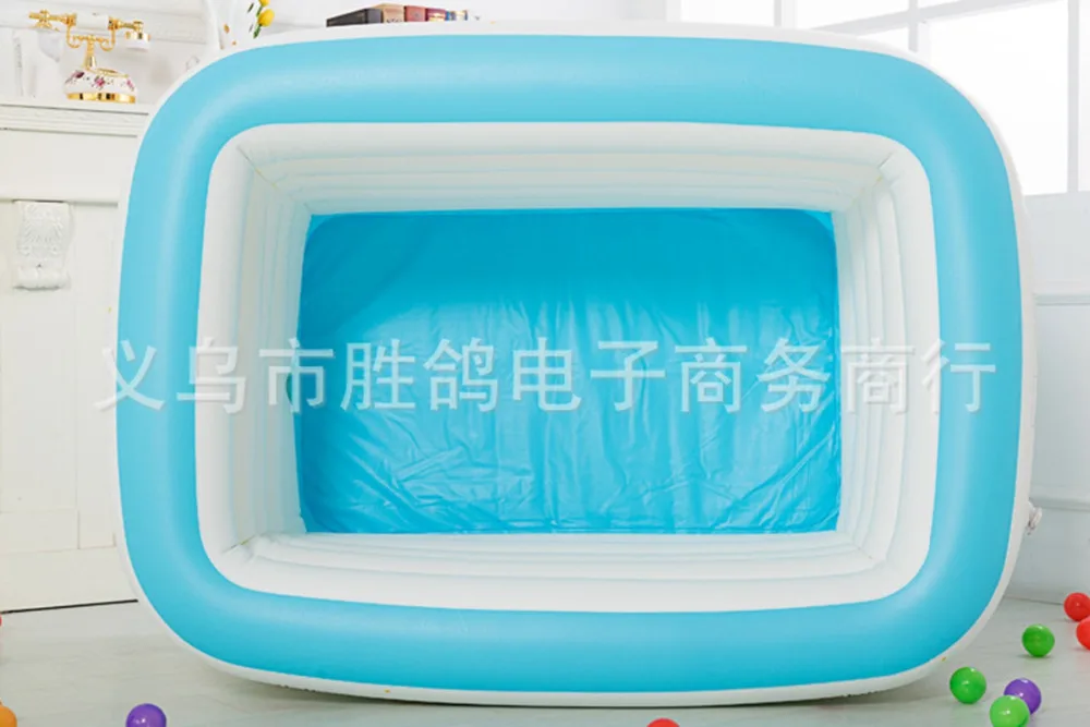 

New born Baby Portable bath tub kid Inflatable Thickening Swimming ocean ball pool child bathtub 5 Layers 143x105x80cm