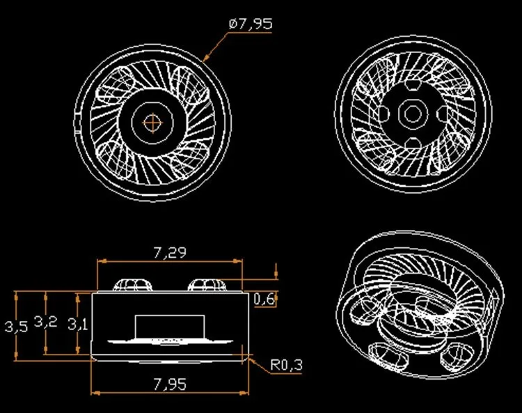 Динамик 8 мм внутриканальный динамик 1 пара = 2 шт.|8mm speaker|speaker unitspeakers 8mm |
