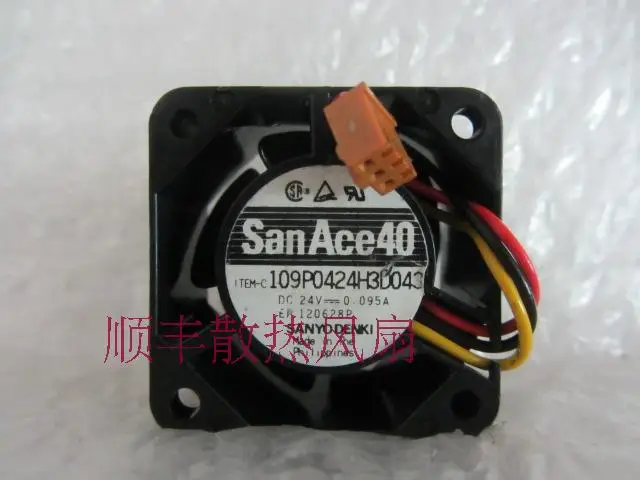 

Sanyo frequency conversion cooling fan 4028 24v 0.095a 109p0424h3d043