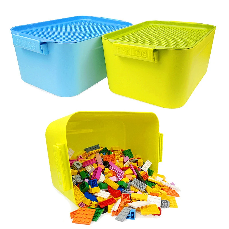

Storage Box 700PCS Grain Accept Box Spelling Insert Assembling Size Plastic Building Blocks Bucket Toy gift