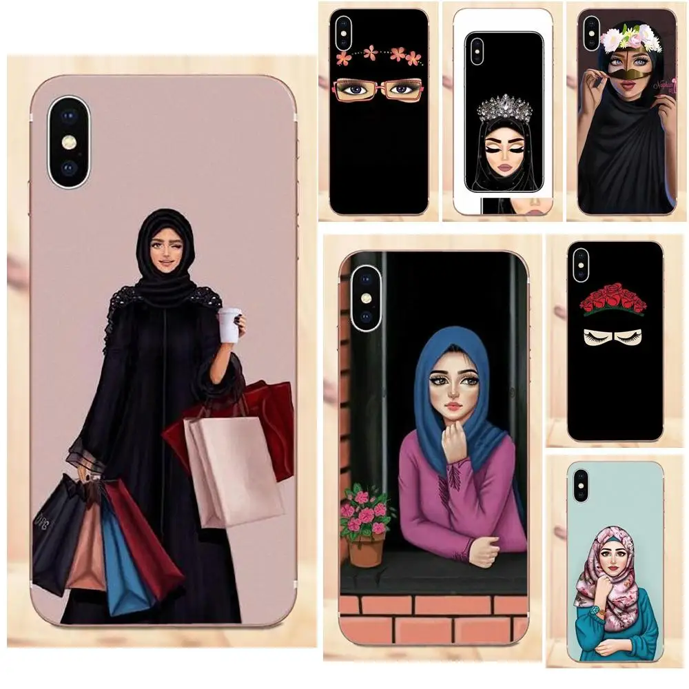 Мусульманские исламские глаза для девочек Роскошные цветы Huawei Honor 5A 5X 6A 6C 6X 7X 9 V8 V10