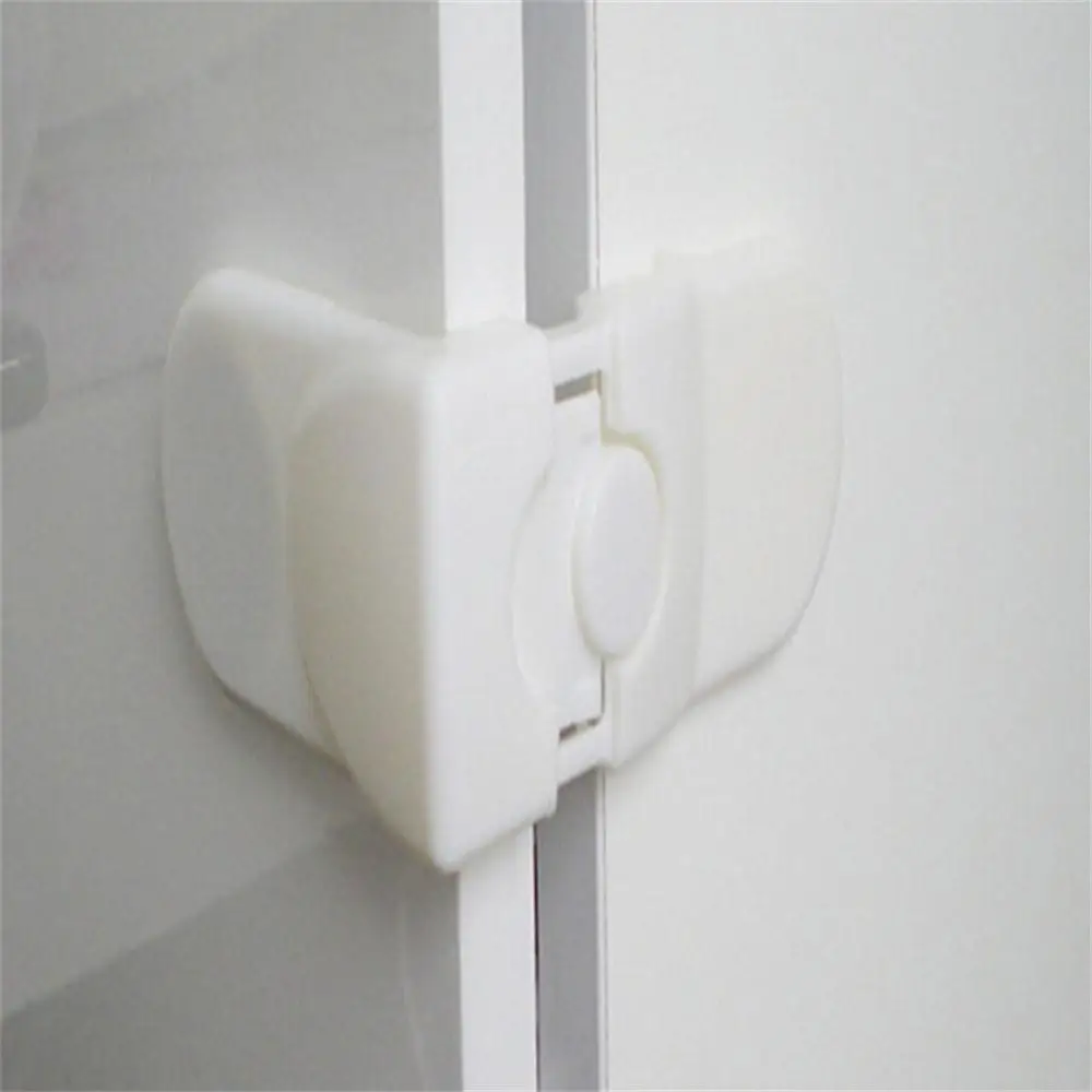 Cerraduras protectoras de &aacute;ngulo recto para cajones de ni&ntilde;os y beb&eacute;s, cerraduras de seguridad para armarios, color blanco, s&oacute;lido-3