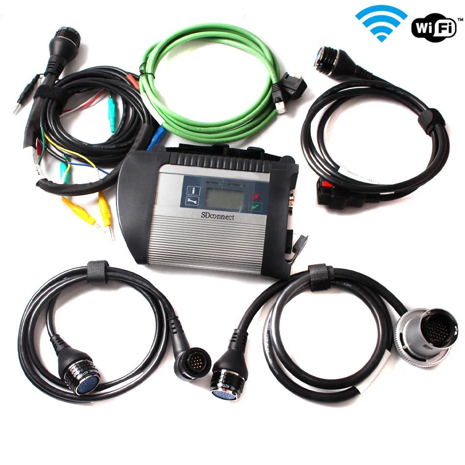 Лучшее качество! MB star diagnosis полный комплект+ 12/ HDD SD Compact C4 с wifi mb star c4 новейшее программное обеспечение для автомобилей 12 В и 24 В