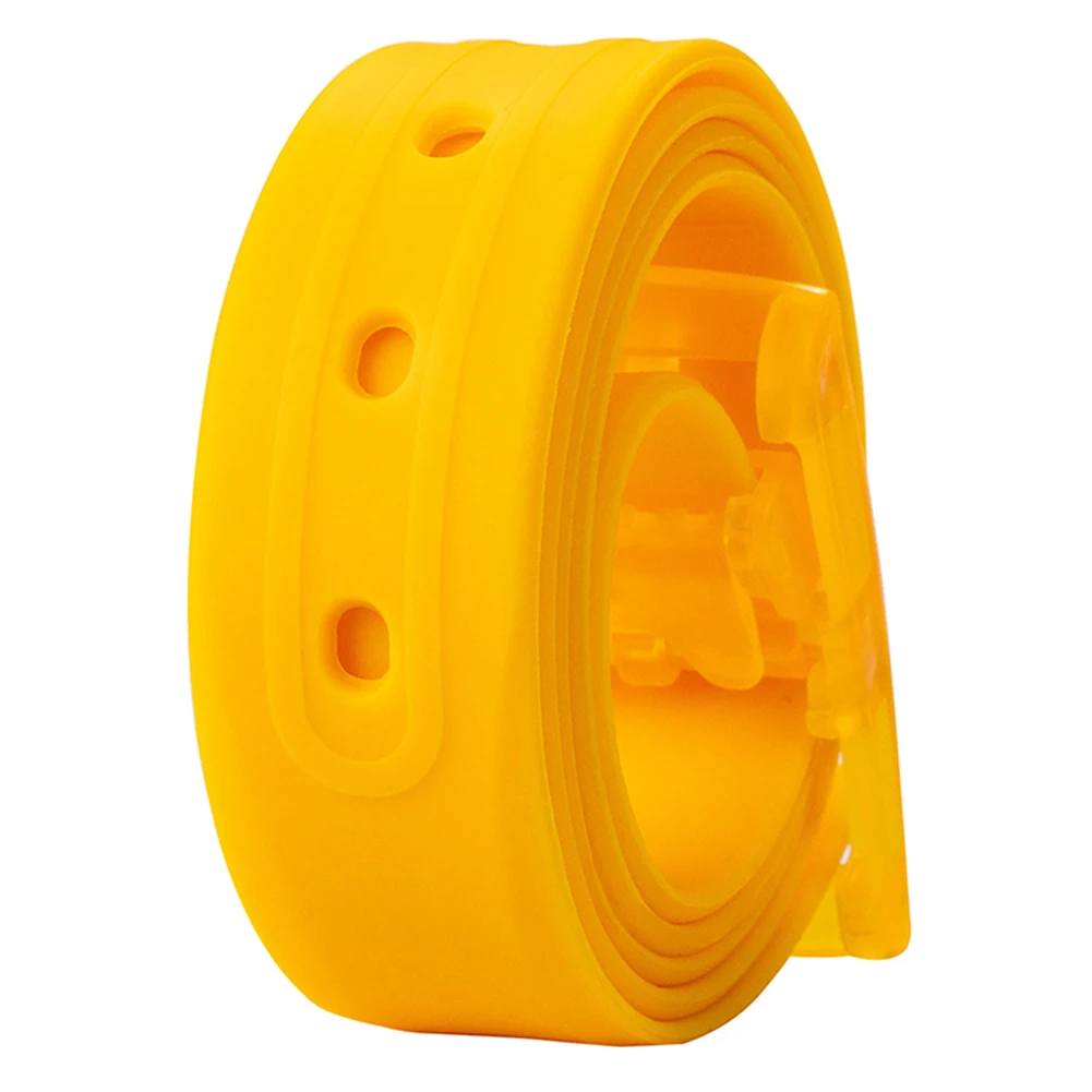 Новинка экологически чистый пластиковый ремень для мужчин и женщин карамельный