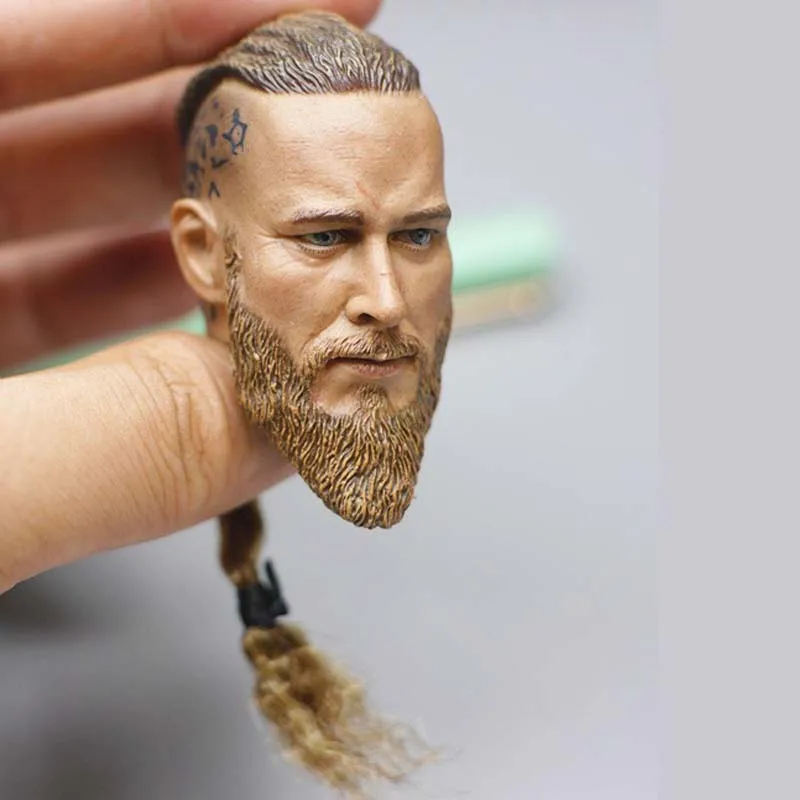 Mnotht викинги Мужская голова модель 1/6 древняя солдата резьбовые игрушки
