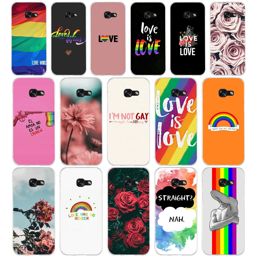 Чехол для телефона 142AQ ЛГБТ Love Wins мягкий силиконовый чехол из ТПУ Samsung galaxy a3 a5 2016 2017