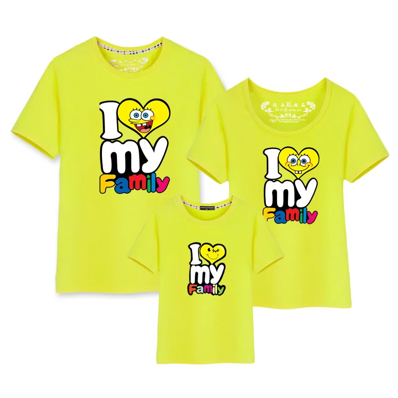 1PC Mom And Daughter Son Matching Clothes Children's T-shirts Family t shirt Short Sleeve Father Outfits | Мать и ребенок